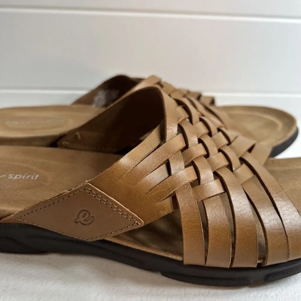 Easy Spirit Women’s Sandals Size 8W Brown Meadow Comfort Outdoor